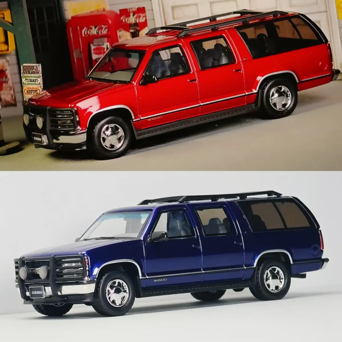 Bliss Model 1:64 Chevrolet Suburban SUV Alloy Diecast Model Car Collectible Gift Ornament