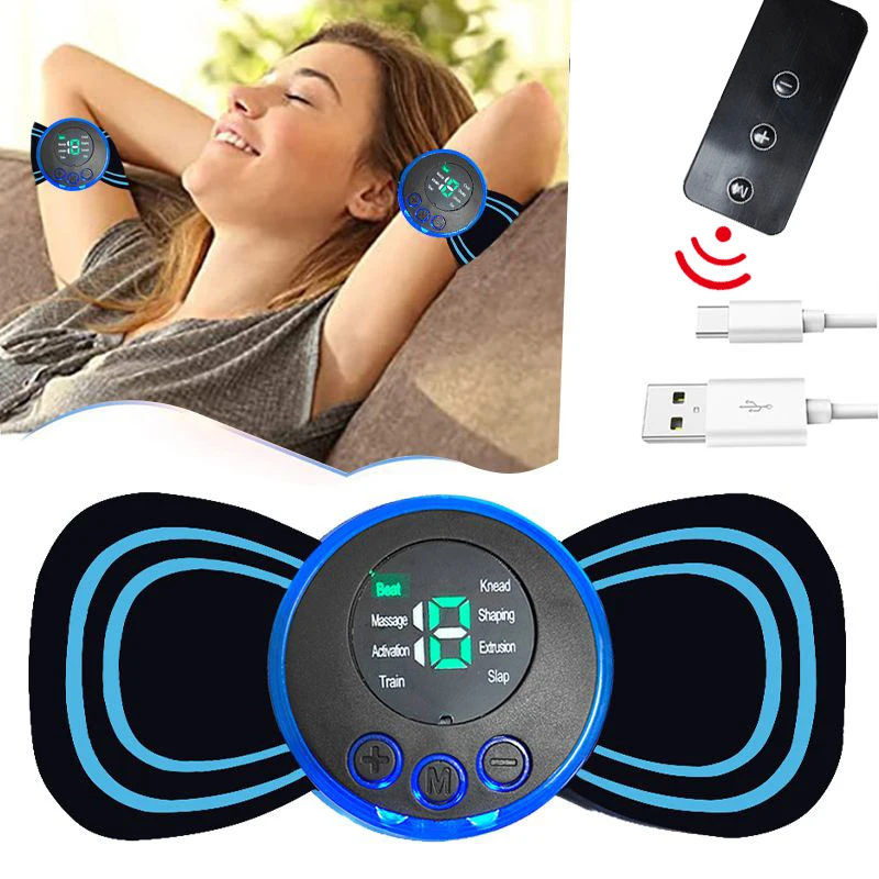 New Cervical Massage Device Mini Massager Micro Current Neck Portable Shoulder Massager to Relieve Fatigue