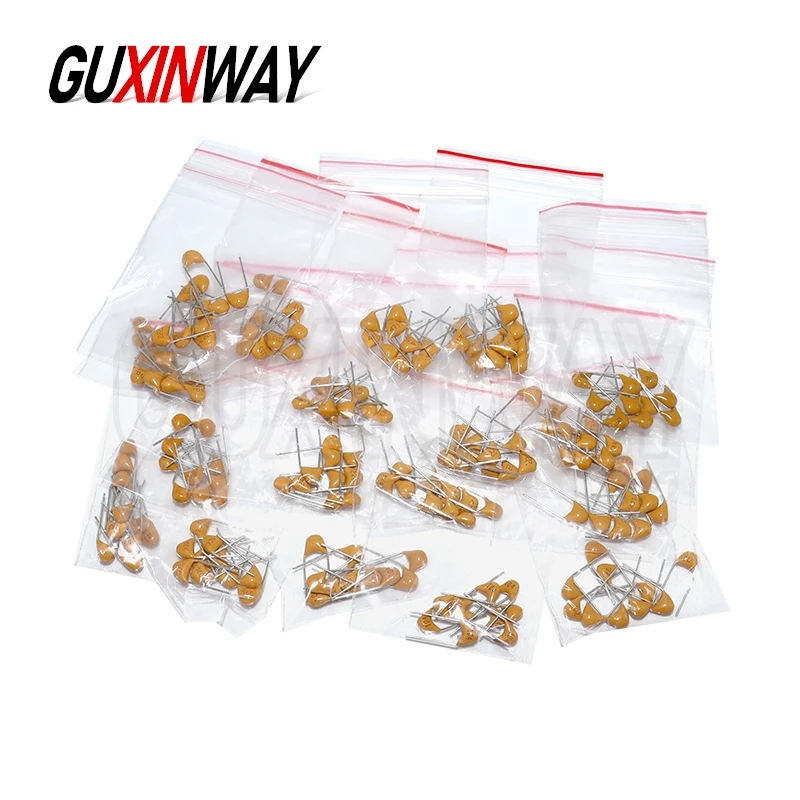 180PCS Monolithic Ceramic Capacitor Kits 10pF - 10uF 50V 106 105 474 104 103 102 101 33 47 56 68 PF 10NF 100NF MLCC