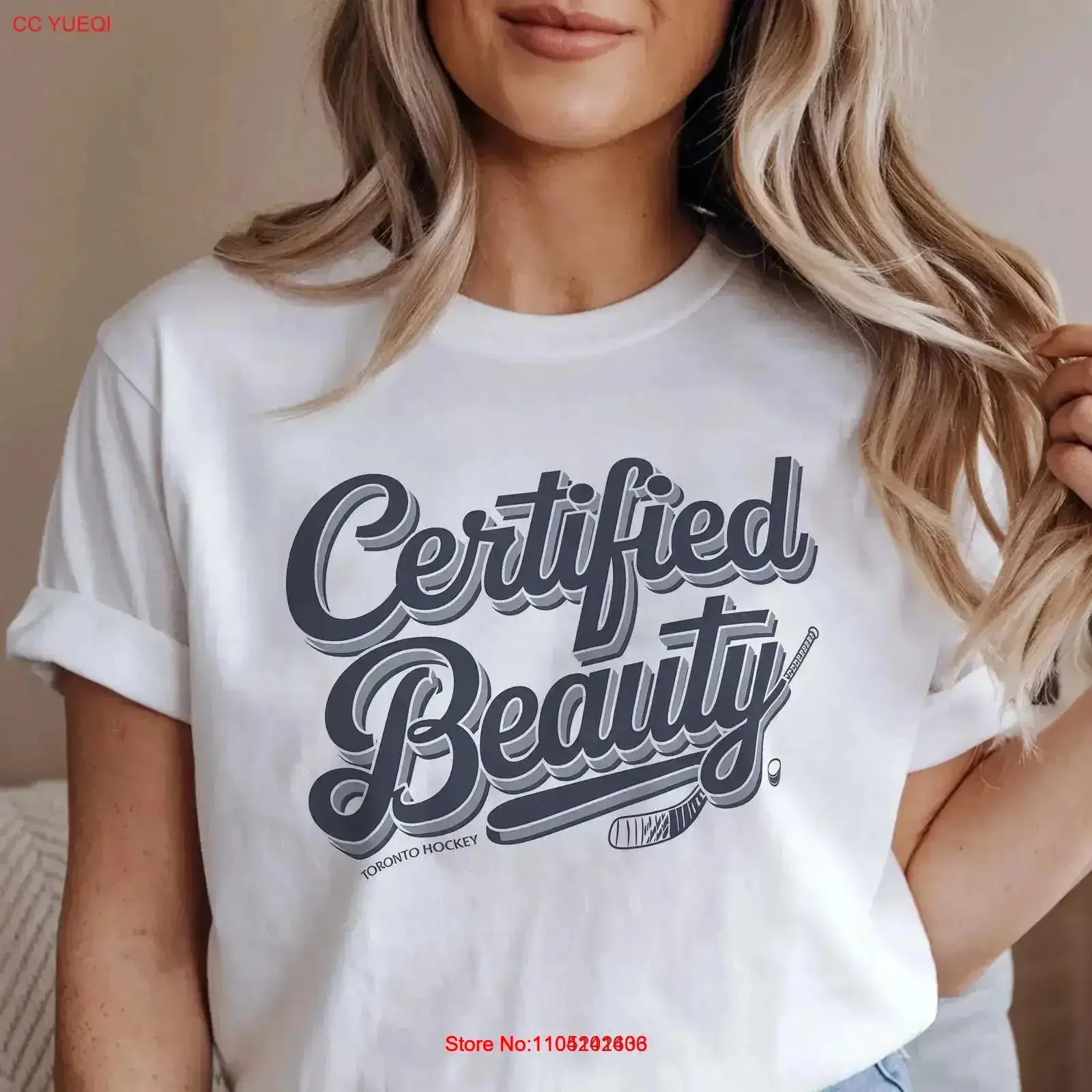 Certified Beauty Toronto Hockey T shirt Jersey Leafs Fan Apparel for vintage Washed designer clothes graphic Slightly vintage