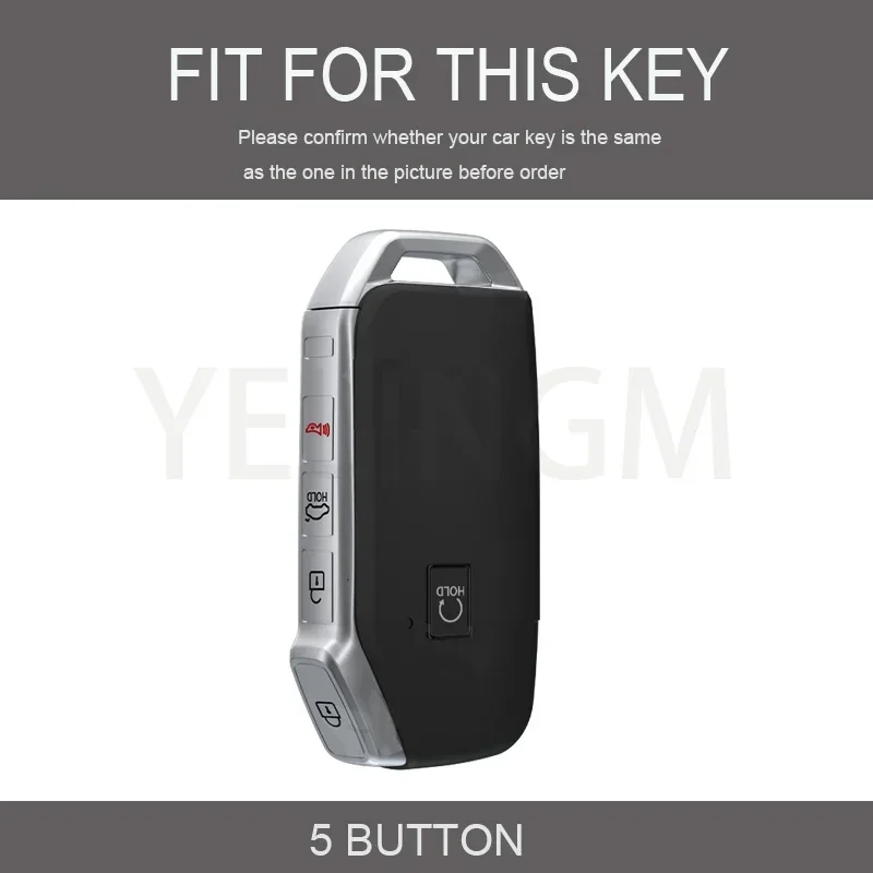 5 Button Tpu Car Key Case Cover Remote Key Smart for Kia Telluride Telluride SX 2021 Sportage R 2022 K5 GT Line 2021 Seltos 2020