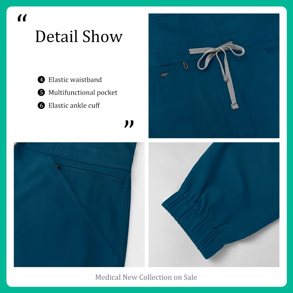 ขายส่งเสื้อผ้าโรงพยาบาลเครื่องแต่งกายทางการแพทย์ขัดเครื่องแบบผู้หญิงแขนสั้นขัดJ Umpsuitขัดทางการแพทย์เครื่องแบบกับกระเป๋า