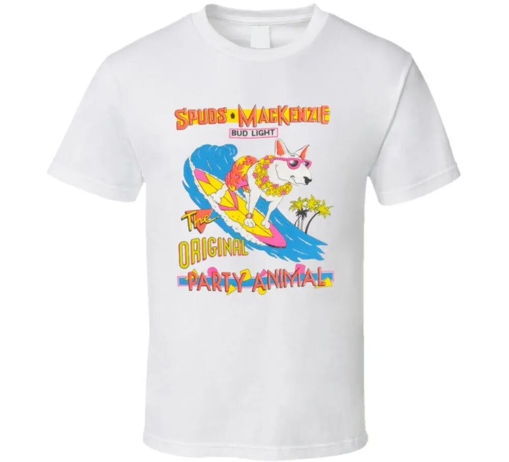 Spuds Mackenzie Bud Light The Orginal Party Animal T Shirt