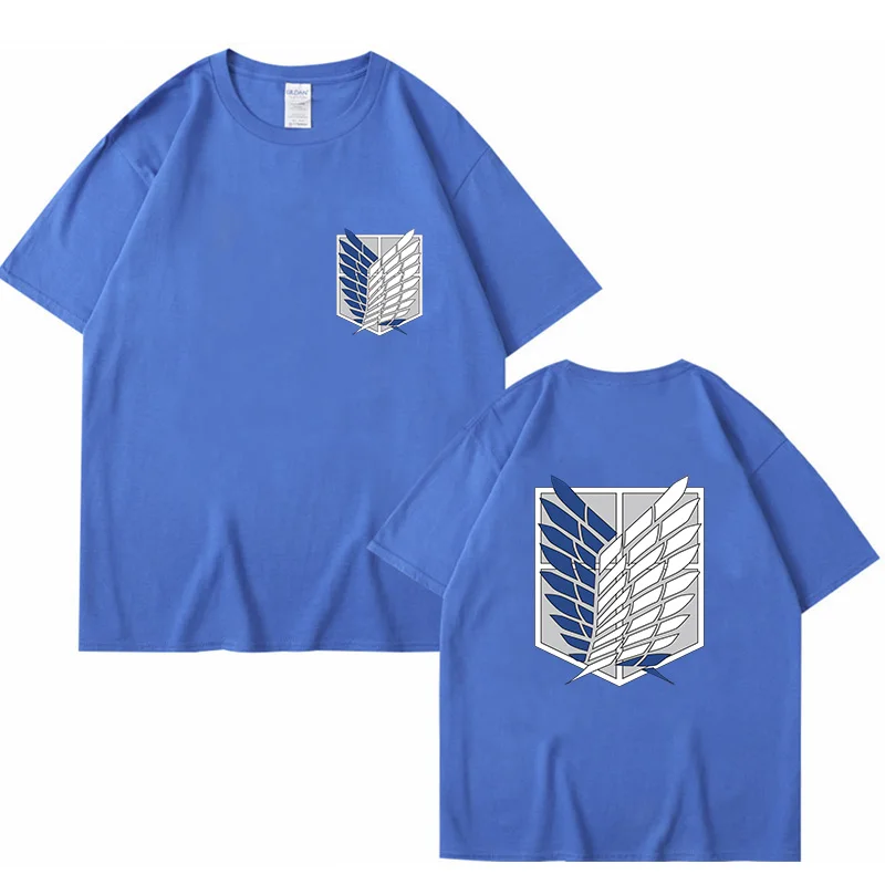 T-shirt Cotton Women Men Attack on Titan T Shirt Kawaii Cartoon Titans Attack Tees Harajuku Summer Tops Tee Japanese Anime