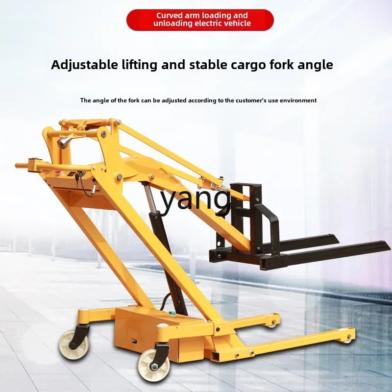 

LTT new hydraulic forklift small electric lift hand push loading and unloading cattle truck portable truck