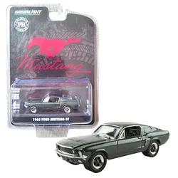 1/64 1968 Ford Mustang GT 1:64 Scale Diecast Car Alloy Metal Diecast Cars Model Toy