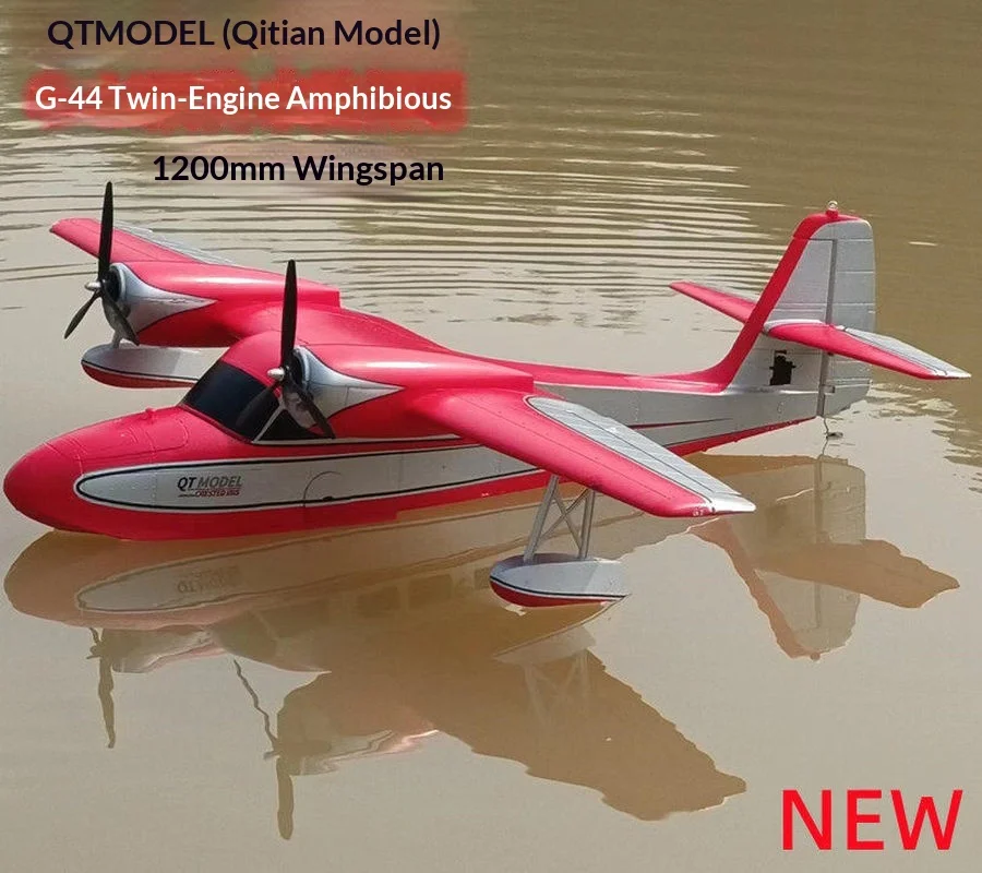 

Model G-44 Dual Engine Fixed Wing Amphibious Epo Quick Detachable Structure 1.2-Meter Pnp Seaplane