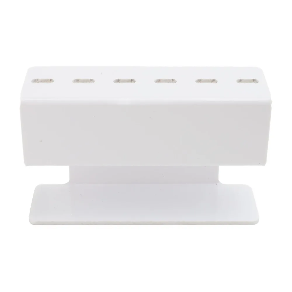 White Black Acrylic Tweezers Holder Stainless Steel 13*7.8cm Eyelash Extension Tweezers Stand Tweezers Display Stand