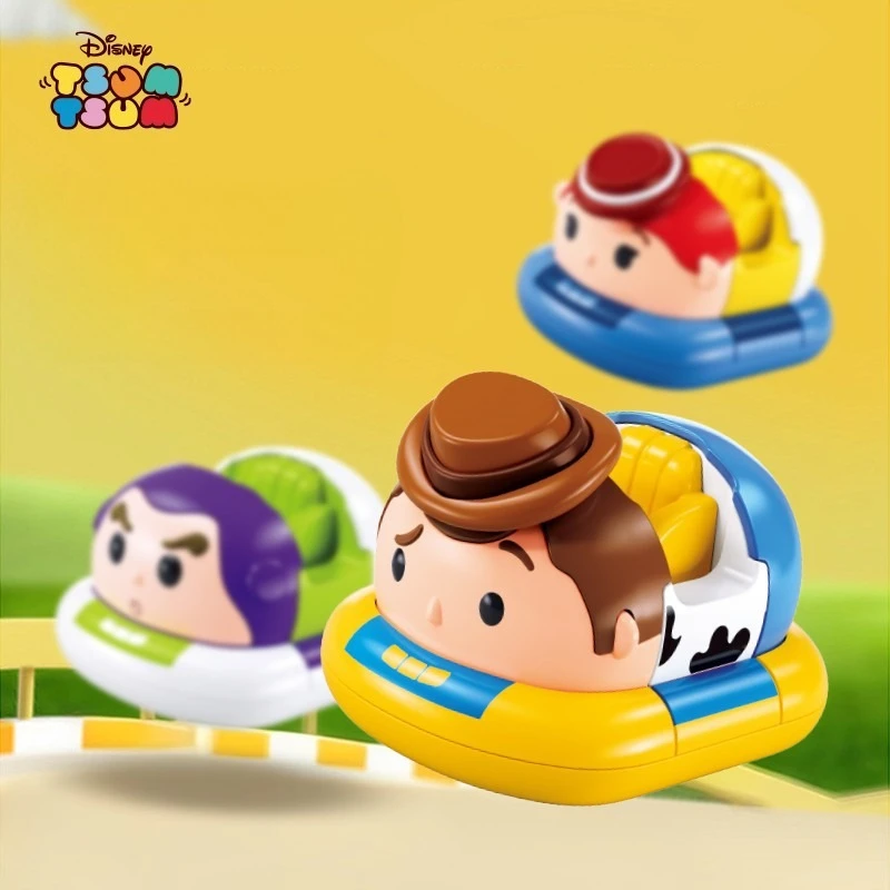 DIY Assembly Car Building Blocks Toy, Disney Tsum Tsum Funny Double Power Bumper Cars, Toy Story Buzz Lightyear Collectible Set view 4