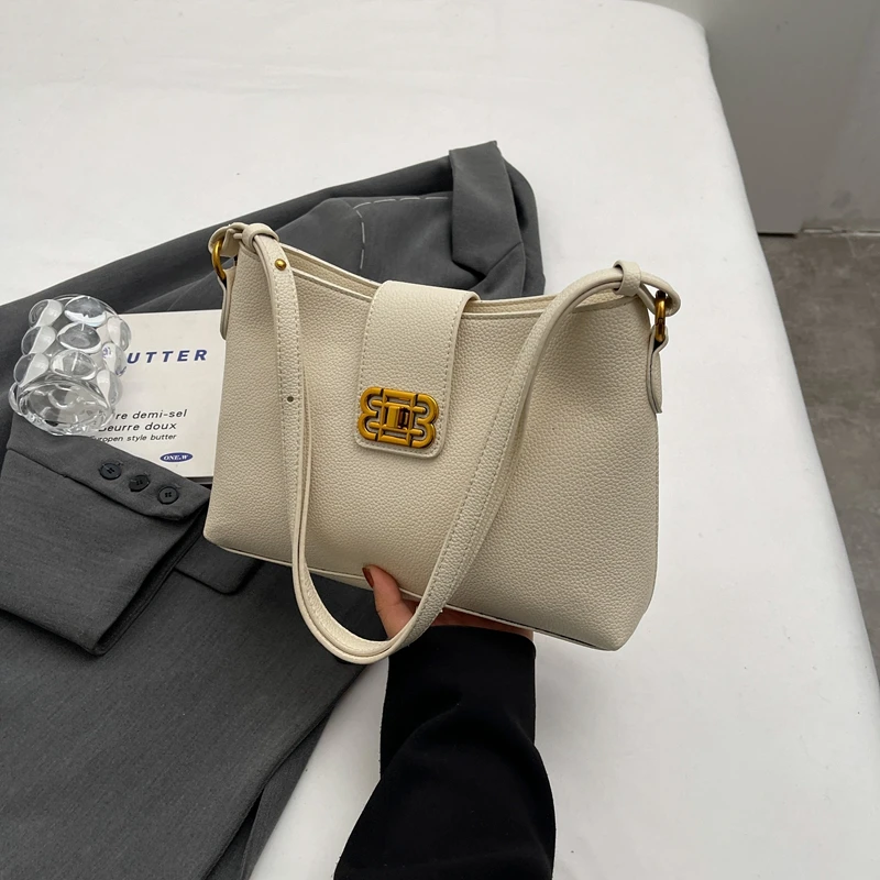 Wysokiej klasy uniwersalna torba na ramię - elegancki, niszowy, modny design pasujący do słodkich, retro, codziennych i modnych stylizacji dziewczęcych.