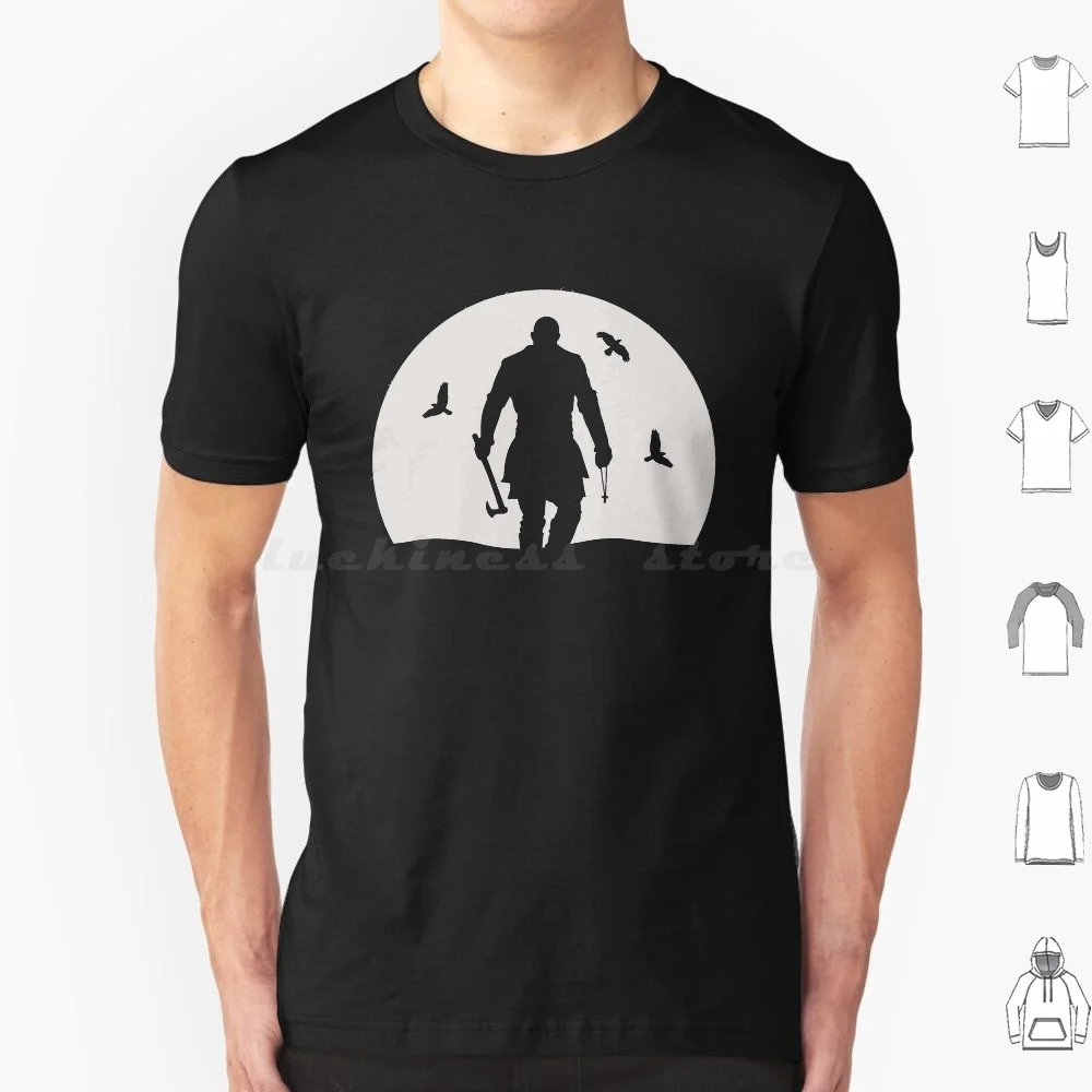 Camiseta Ragnar Moon 6Xl, camiseta fresca de algodón Ragnar Lothbrok Lodbrok Ivar Lagertha Bjorn Kattegat Odin Viking vikingos Series