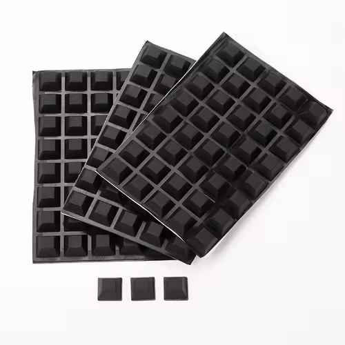 Silicone Furniture Pads Square Self-Adhesive Stick Bumper Pad Shock Absorber Feet Mat for Glass Speaker Laptop Furniture Parts - Image 3