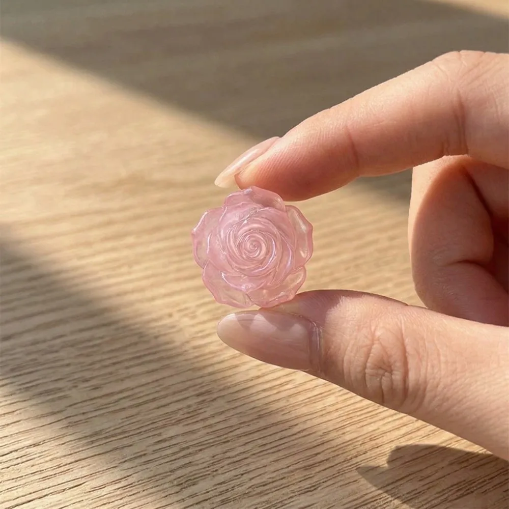 20Pcs Fashion Rose Resin Shoes Ornaments Funny Design Colorful Sandals Shoes Decoration Kawaii Elegant Charms Gifts