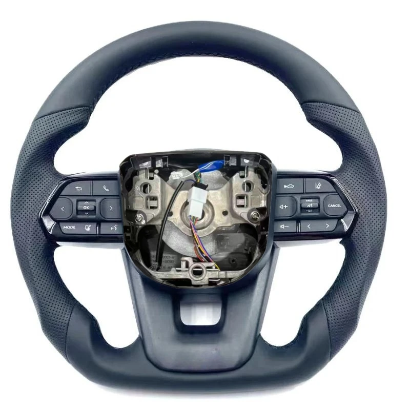 For Toyota Leather Sport Steering Wheel Fit Land Cruiser 120 150 200 300 LC200 LC300 FJ120 FJ150 LC70 Fortuner 4 Runner Alphard view 6