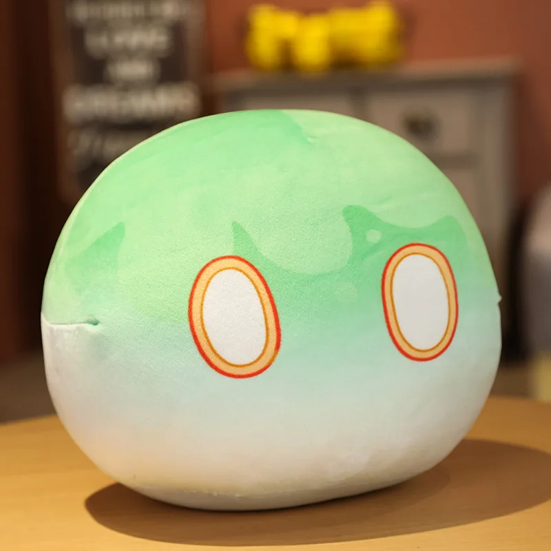 30cm Genshin Impact Slime Plush Toy Element Anemo Electro Pyro Cryo Hydro Geo Dendro Soft Pillow Holiday Gift for Kids