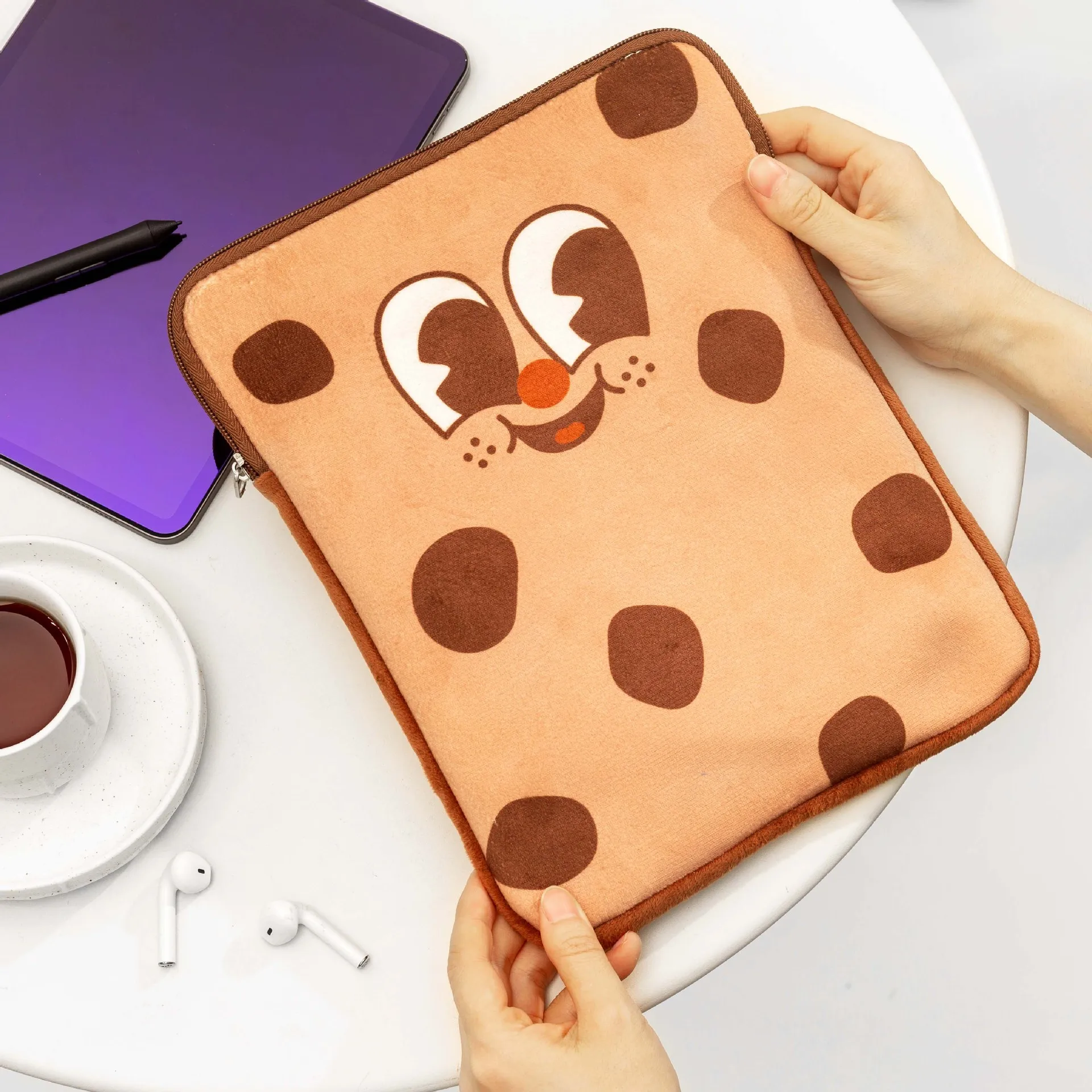 Korea Ins Cartoon Liner Bag for Ipad Pro 10.5 11 Air 1 2 3 4 5 Sleeve Case Xiaomi Pad 5 Galaxy Tab A8 A7 S6 Lite Storage Pouch