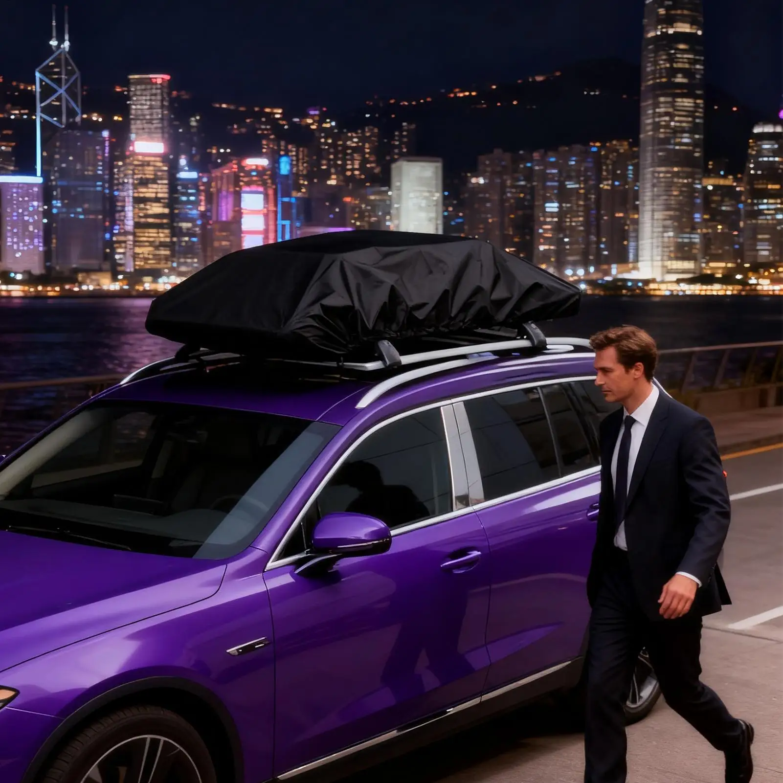 

Чехол на багажник на крышу автомобиля, водонепроницаемый водонепроницаемый чехол для багажа, пылезащитный чехол для багажника на крышу для кемпинга, путешествий, автомобиля