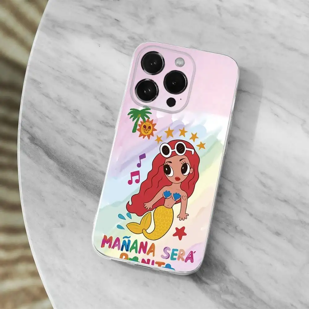 K-Karol G T-Tropicoqueta Capa de telefone para iPhone 16,15,14,13,12,11 Pro, Max, Plus, X, XS, XR, SE, Mini capa macia transparente