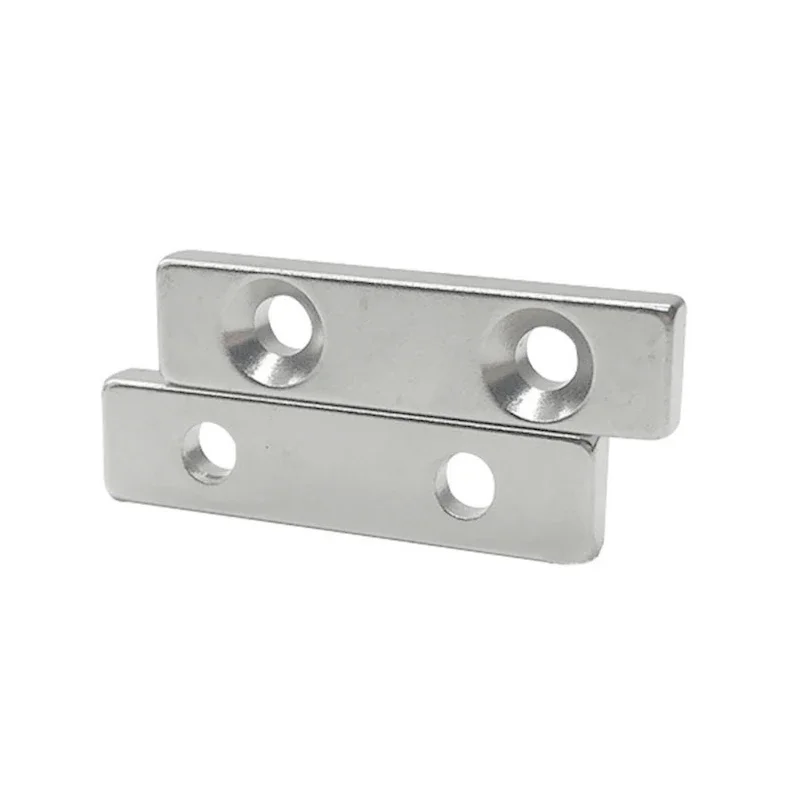 40*15*5-5mm Block Powerful Magnets double Holes 5mm Countersunk Neodymium 40x15x5-5mm Magnet  NdFeB Magnetic