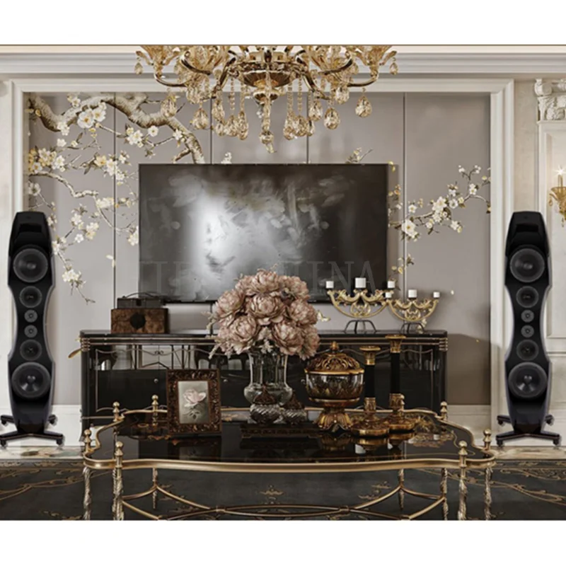 SBH-08 S-BACH C1 ثلاثة تقسيم التردد ست وحدات HIFI مكبر الصوت الرئيسي المتكلم المسرح المنزلي الصوت 28 الأساسية تويت 500 واط/4 أوم