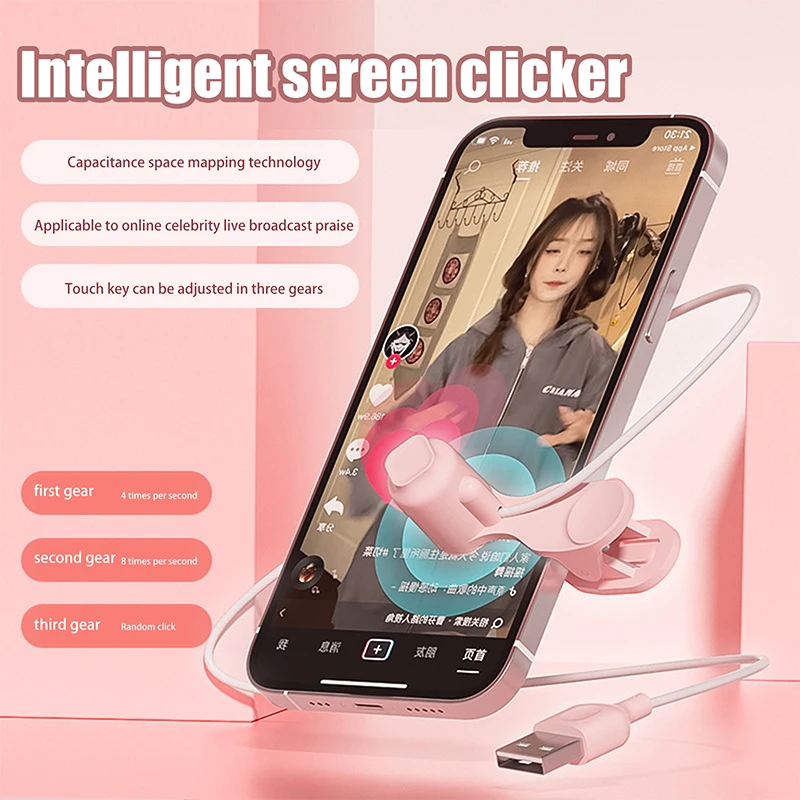 Smart Screen Tapper Adjustable Speed Auto Clicker For Giving Unlimited Thumbs-ups Pragmatical Autoclicker For Phone And Mobile