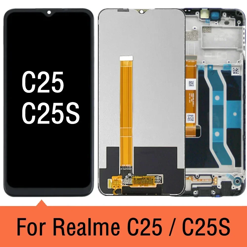 C25 RMX3193 RMX3191 LCD For Realme C25s RMX3195 RMX3197 Lcd Display Touch Screen Digitizer