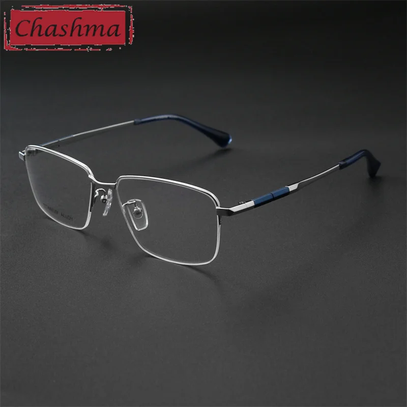 

Chashma Prescription Glasses Men Pure Titanium Gafas Ultra Light Optical Eyewear Flexible Spectacles Eyeglasses Frame for Male