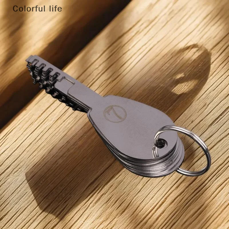 Um conjunto de ferramentas de reparo de fechadura HUK de aço inoxidável com 9 funções múltiplas e chave em branco