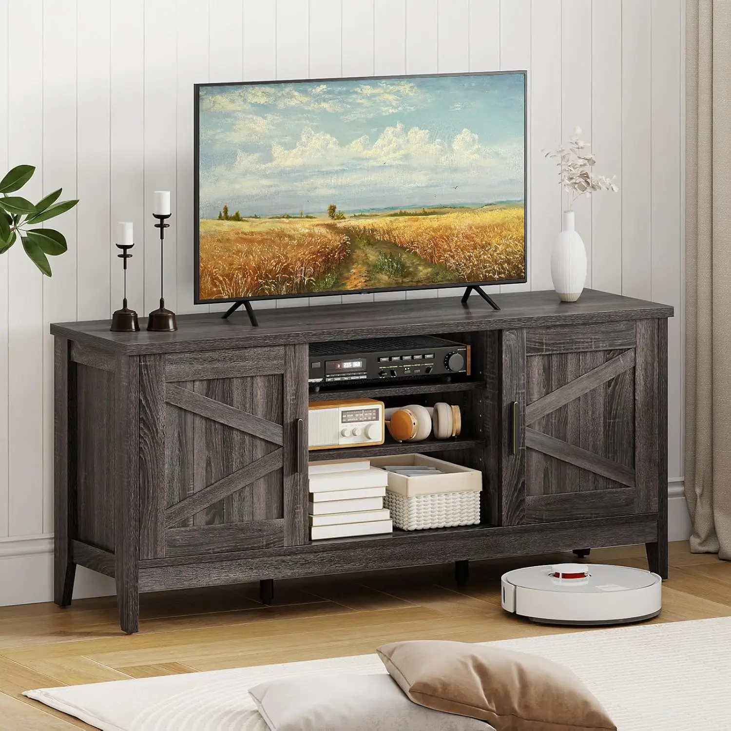 Farmhouse TV Stand for TVs up to 65