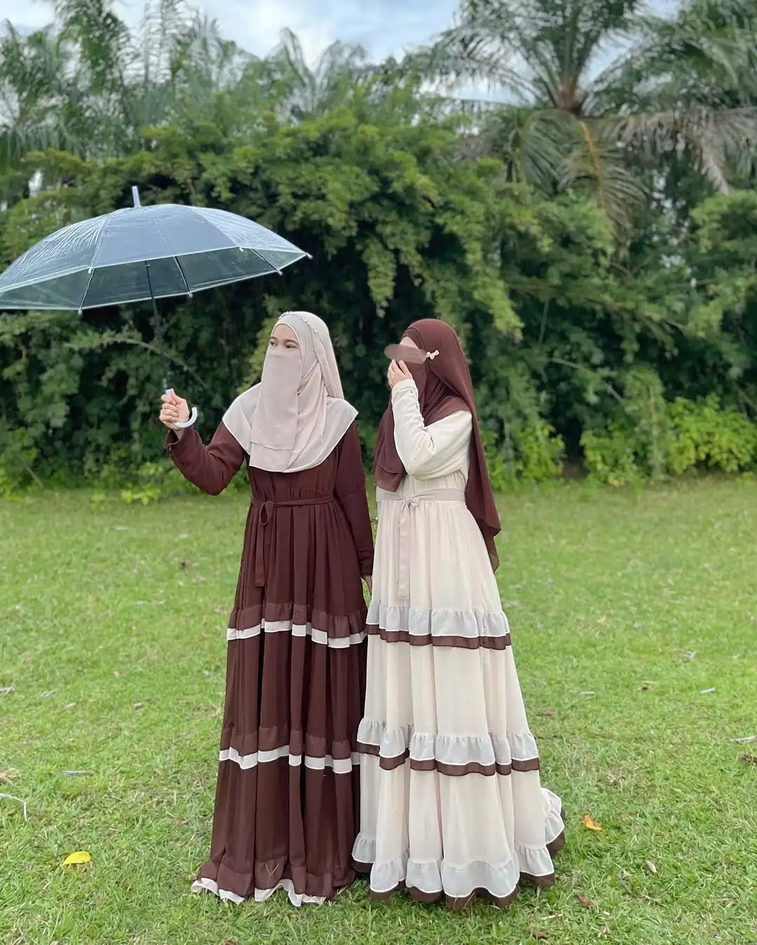 فستان عربي فضفاض أنيق وعصري بأكمام طويلة على طراز الشرق الأوسط #4