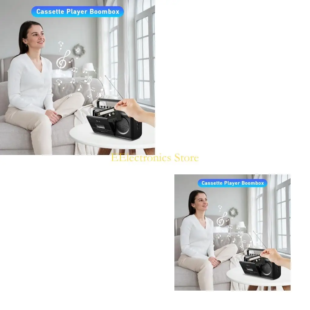 B03C Durability FM Radio Cassettes Player With USB Functionality For Indoor
