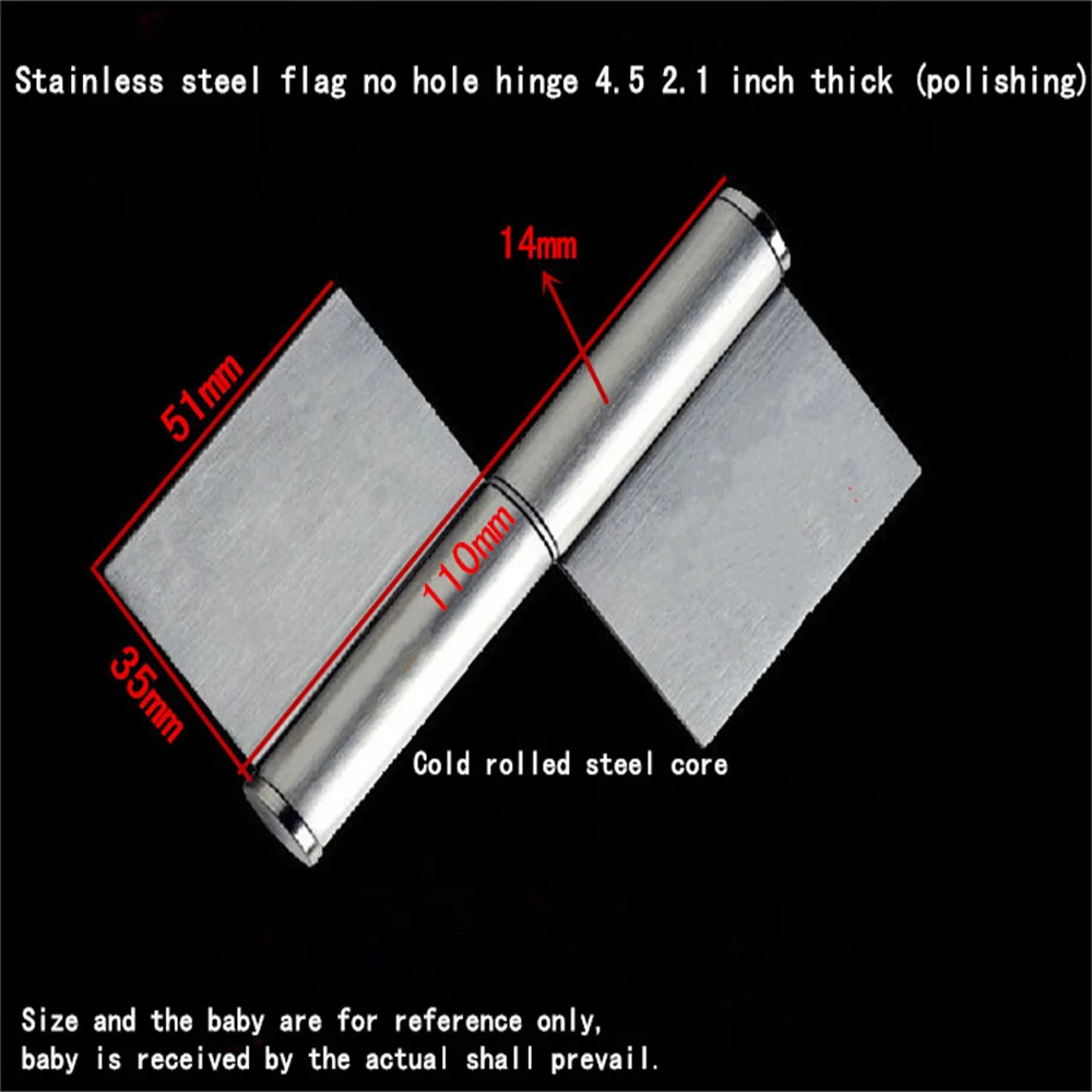 Stainless steel non-hole welded small hinge electromechanical cabinet distribution box thickened heavy industrial equipment load