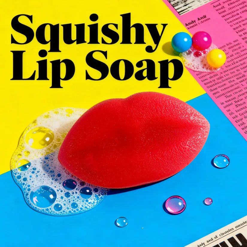 

Lip Shape Jelly Soap - Squishy & Cute Bath Toy, Novelty Decor for Home, Stress Relief Bath Toy, Fun Novelty Gift for Adults