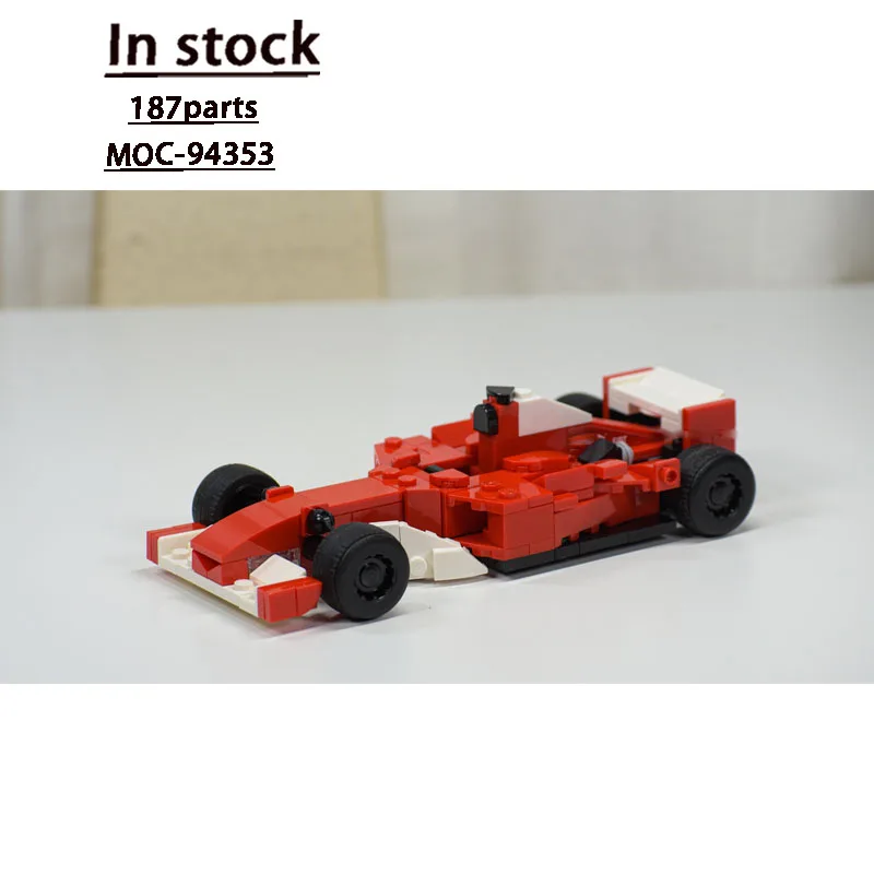 

MOC-94353 Новая классическая маленькая красная модель спортивного гоночного автомобиля, 187, детали, детская игрушка на день рождения и Рождество для мальчиков
