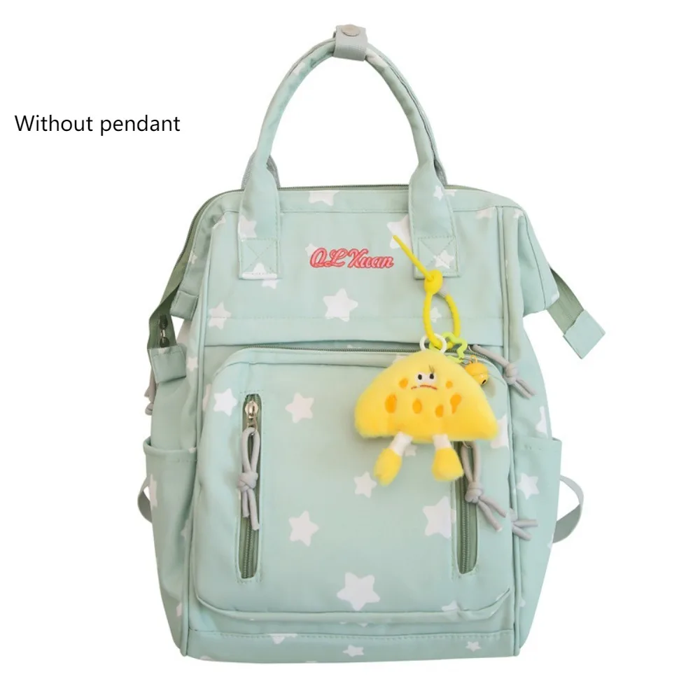

Casual Large Capacity Student Schoolbag Nylon Star Printed Women Backpack Multiple Pockets Adjustable Shoulder Bag Students