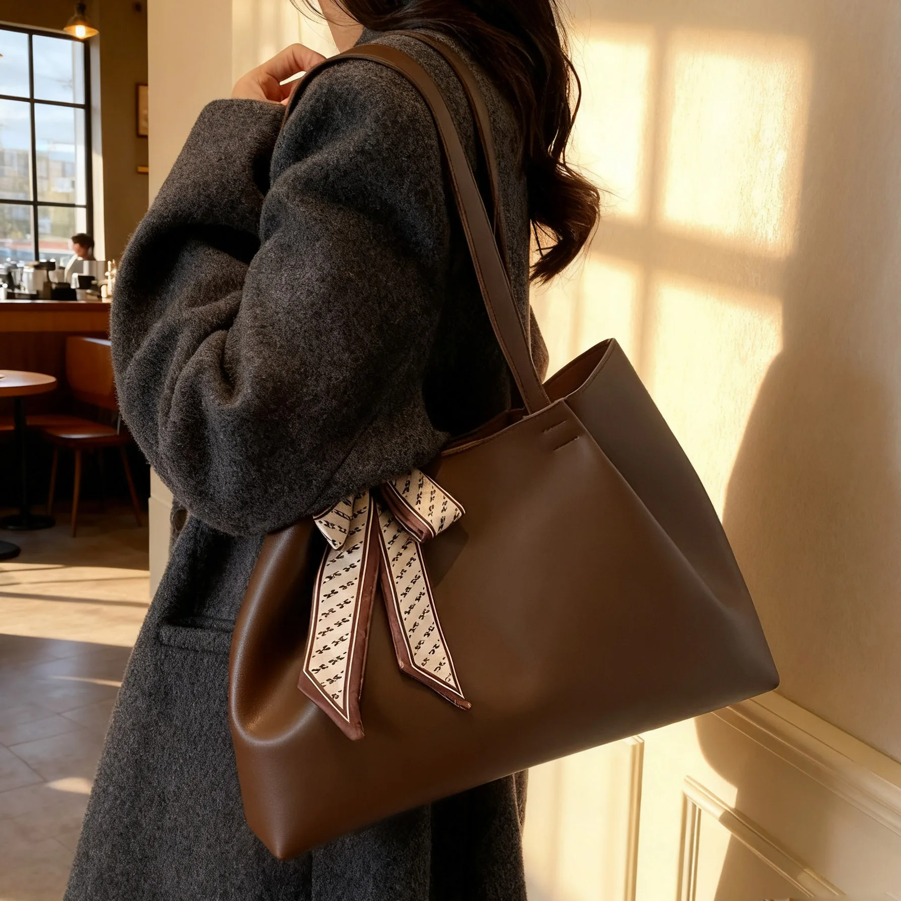 

Autumn and Winter Trendy Portable Large Capacity Bag Women's New Casual commuter Bag High-end Fashion Shoulder Bag
