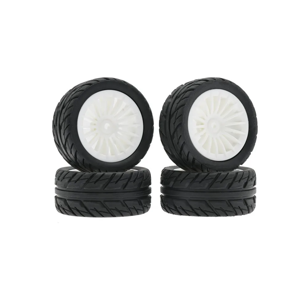 4 قطعة 50 مللي متر المطاط الإطارات الإطارات عجلة ل SG1603 SG1604 SG1605 UDIRC UD1601 UD1602 UD1603 UD1604 1/16 RC سيارة ترقية أجزاء