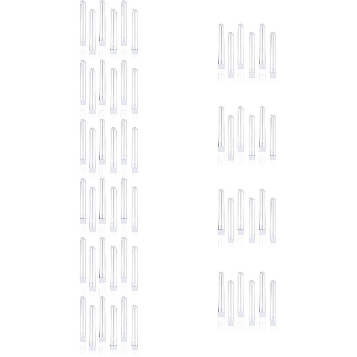 

10pcs 10 PCS Test Tubes Small Containers with Lids Lab Tubestest Plastic Caps Sample Clear