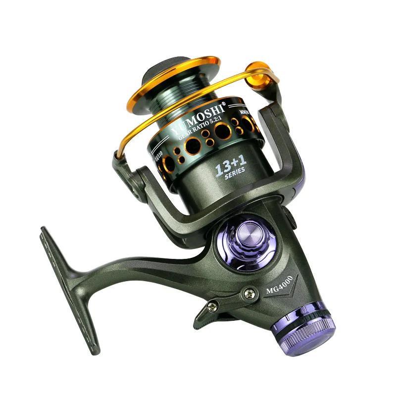 MG4000-60000 Metal Saltwater Fishing Reels  Carp Double Loading Spinning Boat Reels with High Performance for Fake Bait