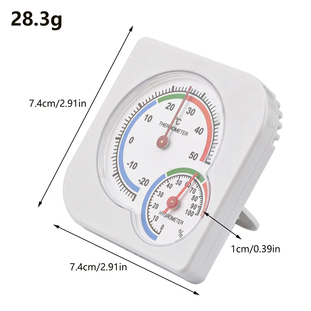 2 w 1 MIni wilgoć, higrometr termometr z miernikiem wilgotności miernik temperatury mechaniczna klasyczna domowa ogrodowa piwnica