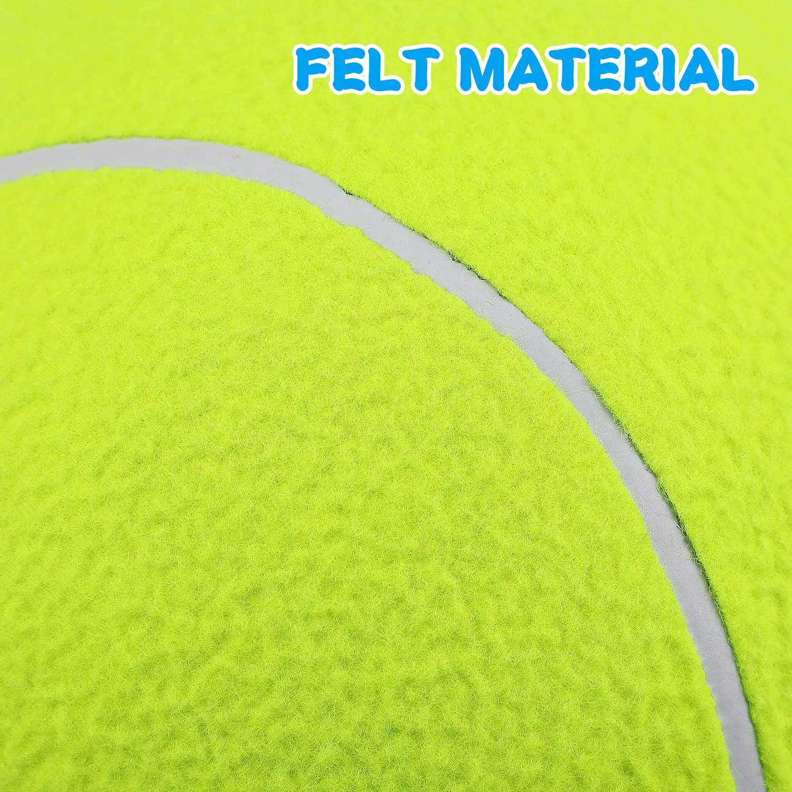 Giant Tennis Ball 95 Inch Diameter Light Green Nylon Durable Soft Elastic Pet Toy Exercise Training Dog Toy