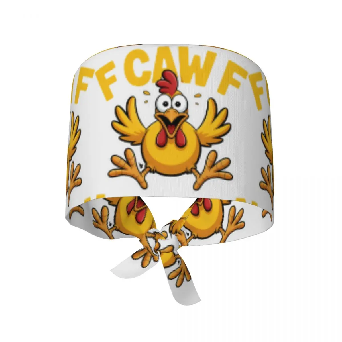 Chapeau de gommage de travail f-caw-f, chapeaux d'infirmière de poulet pour femmes unisexes, casquette de travail à nouer au dos, casquette médicale graphique réglable
