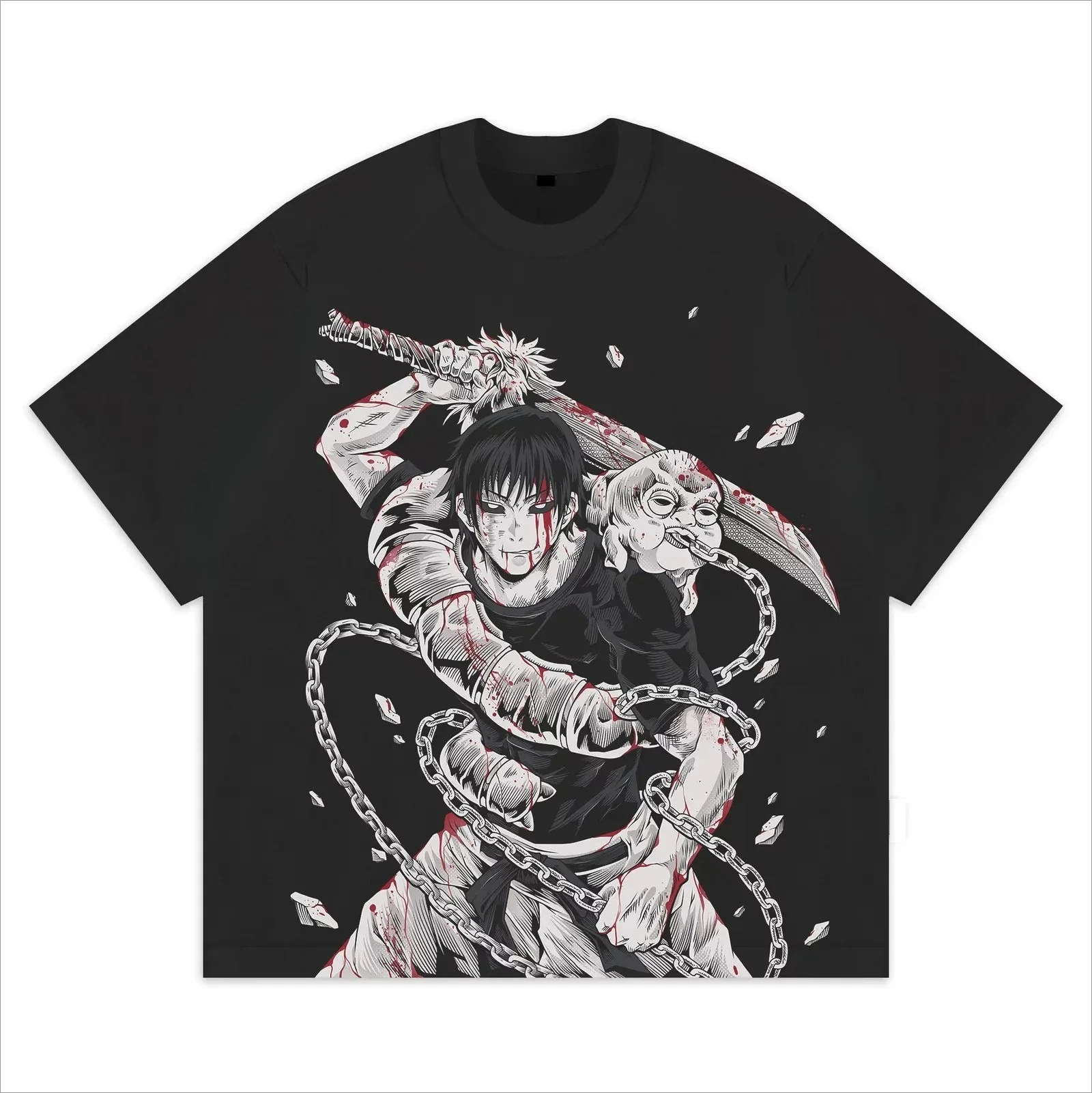 

Fushiguro Toji Anime Jujutsu Kaisen Summer T-Shirt Men Women Oversized Harajuku Casual Fitness Vintage Loose Short Sleeve Y2k