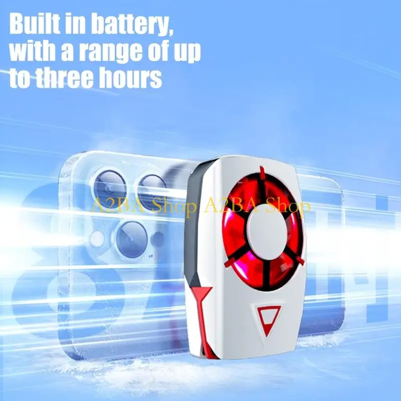 A2BA Phone Cooling Fan with Small Rear Clip for Handheld Heat Relief