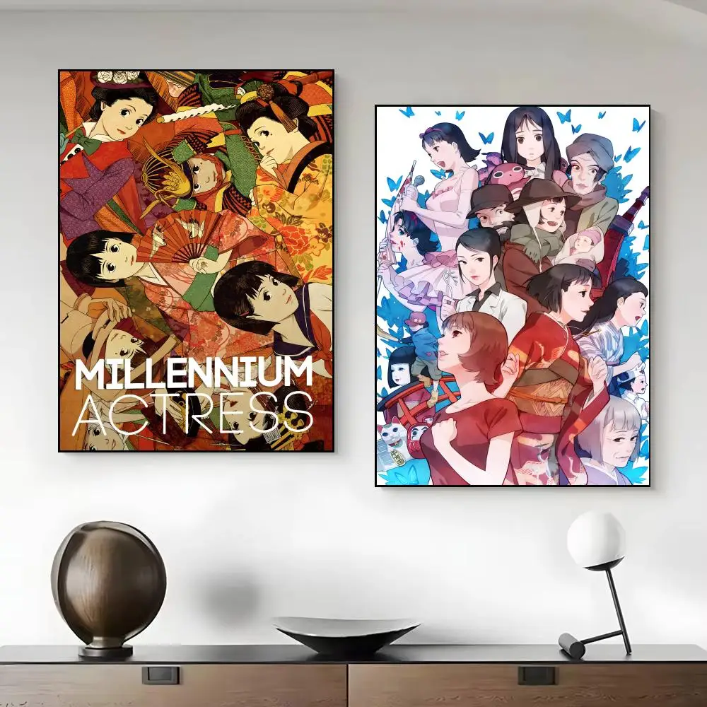 Movie M-Millennium Actress Poster Unframed Canvas Artwork for Bedroom Living Room Bathroom Wall Decor