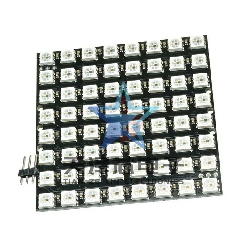 Ws2812B8 modul Led 5050 layar piksel, 64-Bit * 8 Xrgb, layar piksel Ws2812S