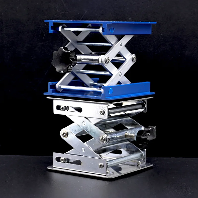 

Laboratory small stainless steel lifting table aluminum oxidation table micro manual lifting bracket 100/150/300mm
