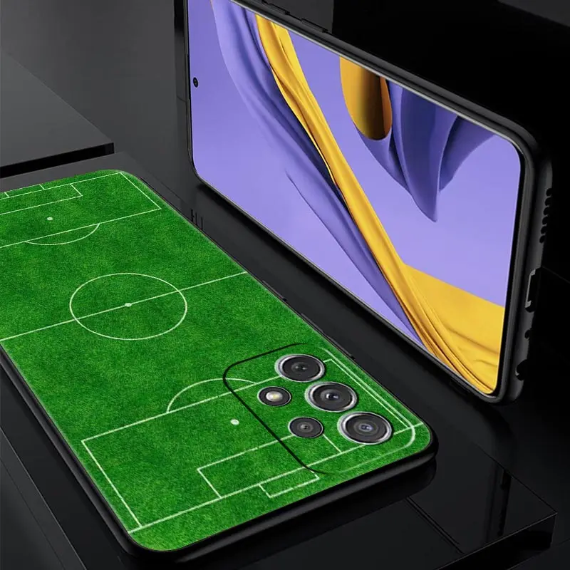 Soccer ball Football Field Phone Case for Samsung Galaxy A13 A51 A71 A21S A12 A11 A31 A41 A23 A53 A73 A52 A32 5G A03S A01 Cover