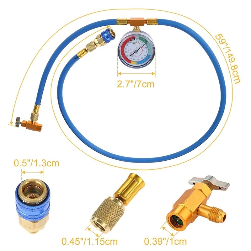 R134AR22R12 Car Air Conditioner Household Air Conditioner Refrigeration System Refrigerant Detection Fluoride Tube