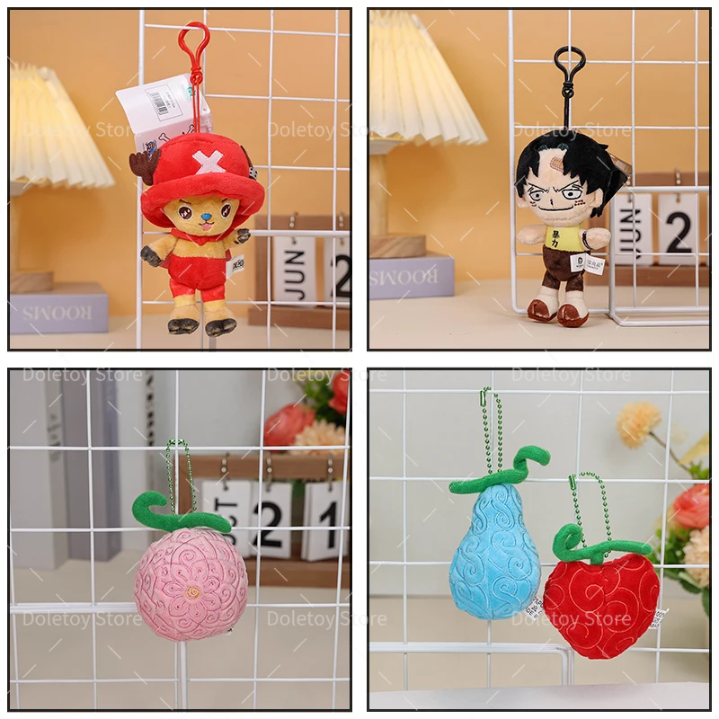 14 Stile Einteiliger Plüsch-Schlüsselanhänger Puppe Luffy Tony Chopper Sabo Ace Blumen-Blumen-Frucht Weiches Stofftier Rucksack-Ornamente Spielzeug – Detail 7